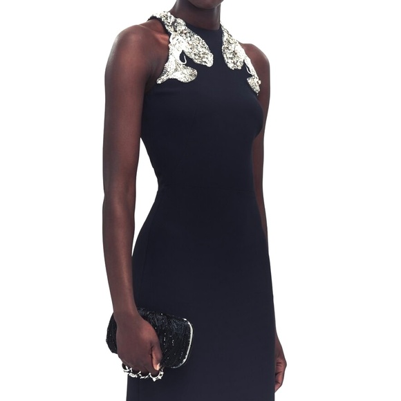 Alexander McQueen Black Beaded Four Ring Clutch / Shoulder bag - Picture 3 of 16